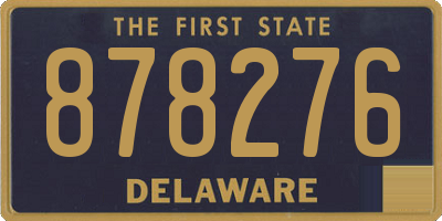 DE license plate 878276