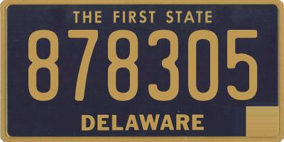 DE license plate 878305