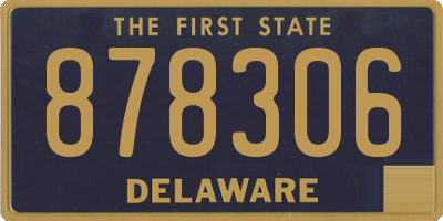 DE license plate 878306