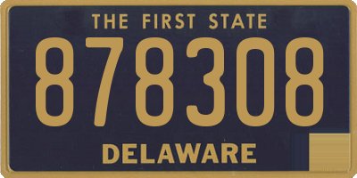 DE license plate 878308