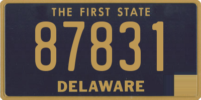 DE license plate 87831
