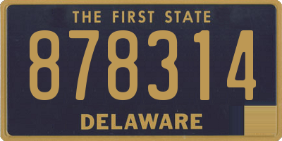 DE license plate 878314