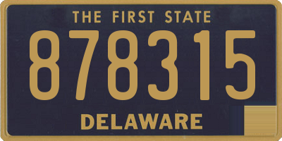 DE license plate 878315