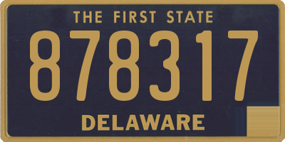 DE license plate 878317