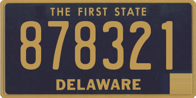 DE license plate 878321