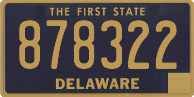 DE license plate 878322
