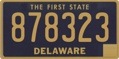 DE license plate 878323