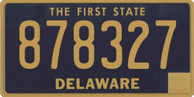 DE license plate 878327