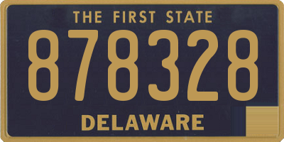 DE license plate 878328