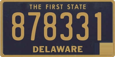 DE license plate 878331