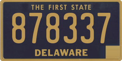 DE license plate 878337