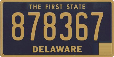 DE license plate 878367