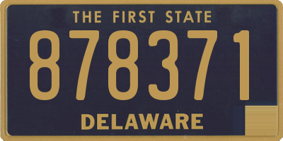DE license plate 878371