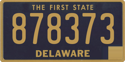 DE license plate 878373