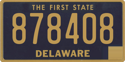 DE license plate 878408