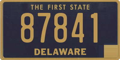 DE license plate 87841