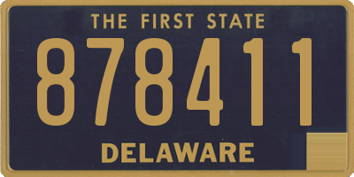 DE license plate 878411