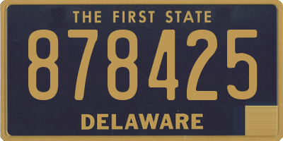 DE license plate 878425