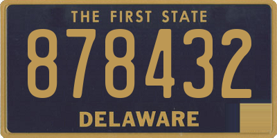 DE license plate 878432