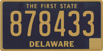 DE license plate 878433