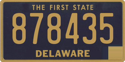DE license plate 878435