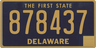 DE license plate 878437