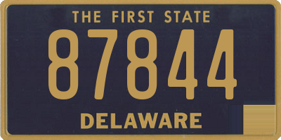 DE license plate 87844