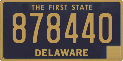 DE license plate 878440