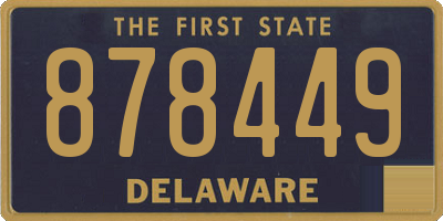 DE license plate 878449