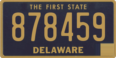 DE license plate 878459