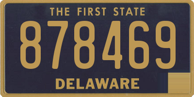 DE license plate 878469