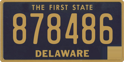 DE license plate 878486