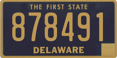 DE license plate 878491