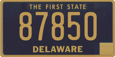 DE license plate 87850