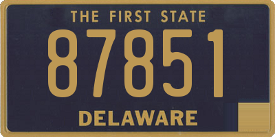 DE license plate 87851