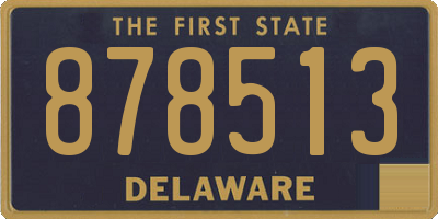 DE license plate 878513