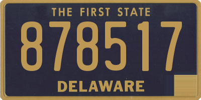 DE license plate 878517