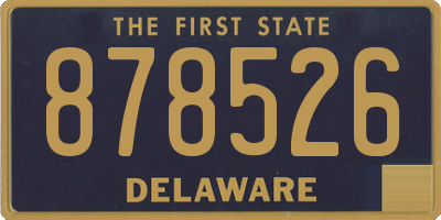 DE license plate 878526