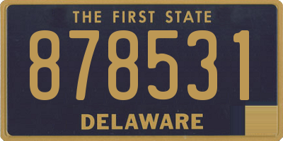 DE license plate 878531