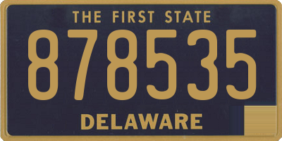 DE license plate 878535