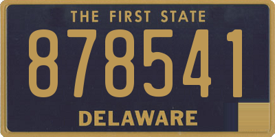 DE license plate 878541