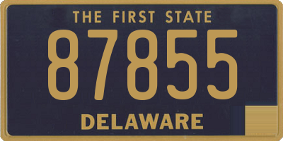 DE license plate 87855