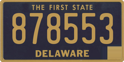 DE license plate 878553