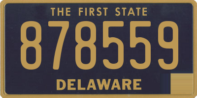 DE license plate 878559