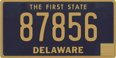 DE license plate 87856