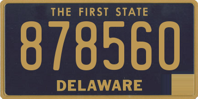 DE license plate 878560