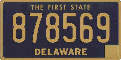 DE license plate 878569