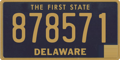 DE license plate 878571