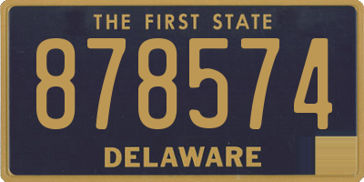 DE license plate 878574