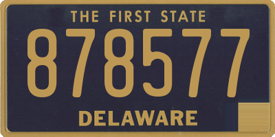 DE license plate 878577